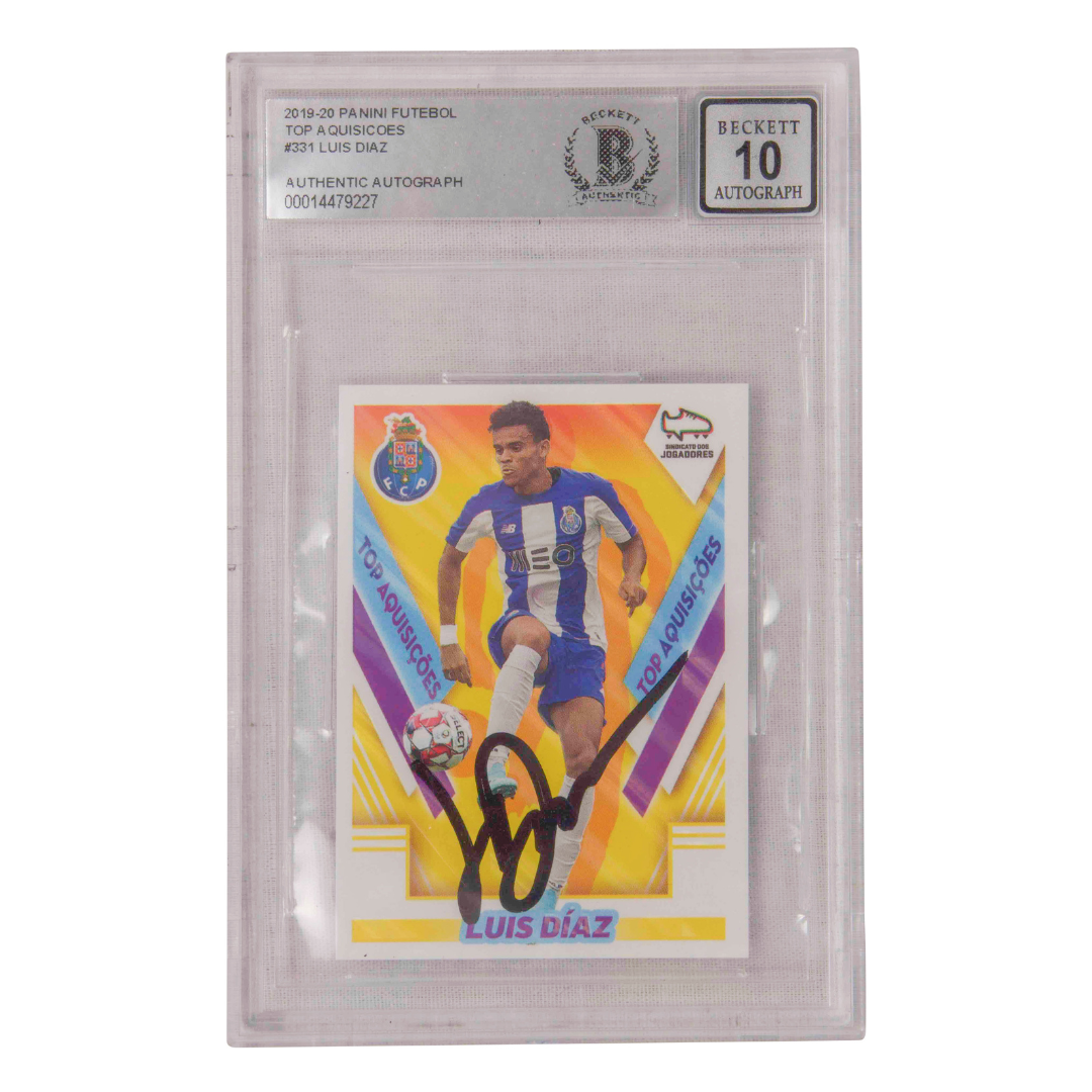 Luis Diaz Signed 2019-20 Panini Futebol Rookie #331 – BGS 10 Autograph