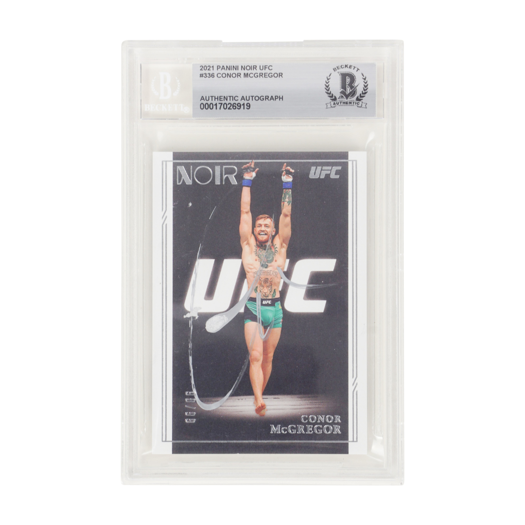 Conor McGregor Signed 2021 Panini Noir UFC #336 – BGS Autograph Authentic