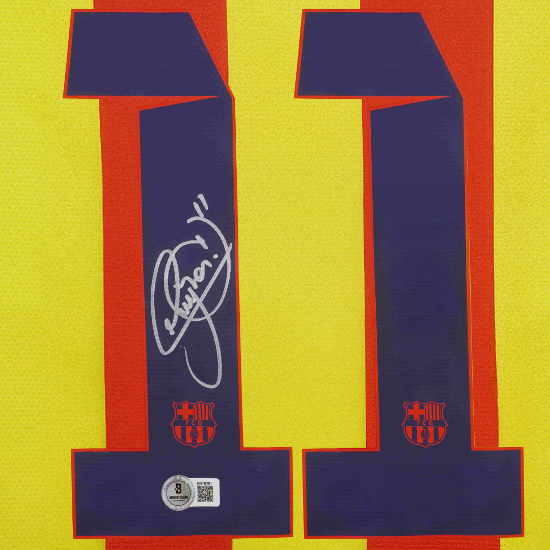 Neymar Jr Signed FC Barcelona Away Soccer Jersey #11 with Beckett COA