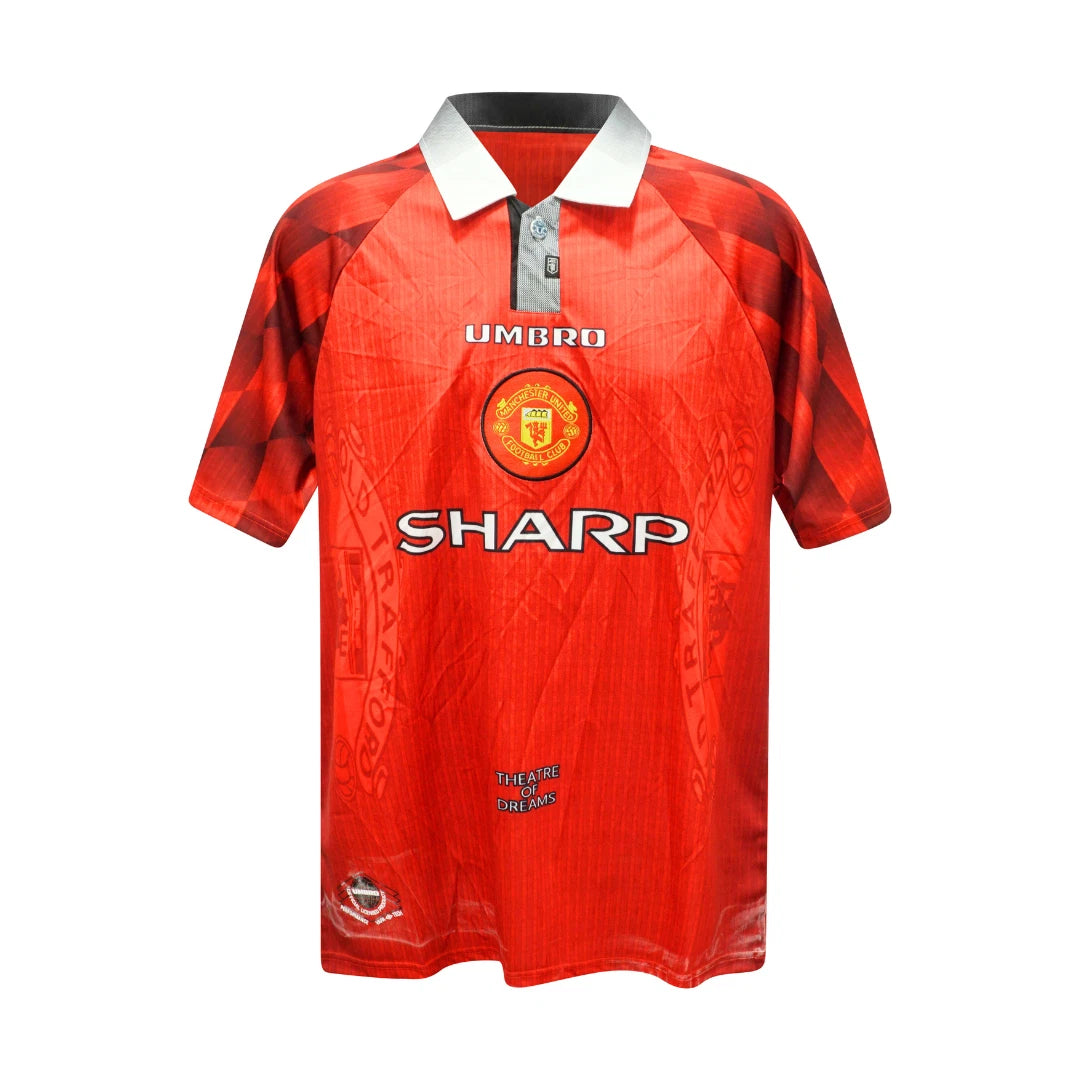 Framed Nicky Butt Signed Manchester United Soccer Jersey #8 with Beckett COA
