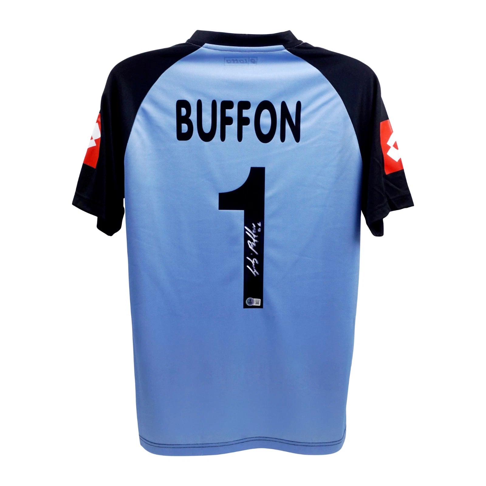 Framed Gianluigi Buffon Signed Juventus Soccer Jersey #1 with Beckett COA