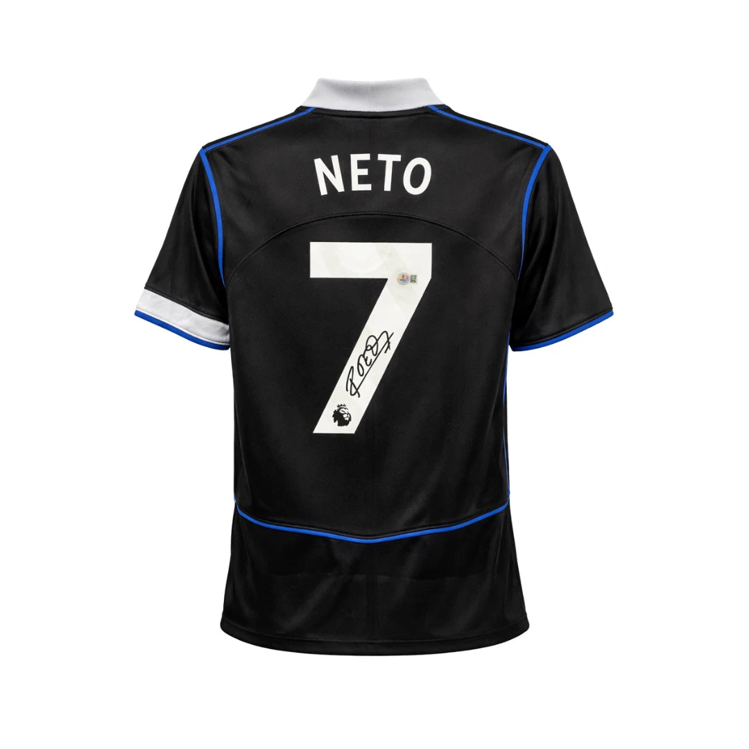 Framed Pedro Neto Signed Chelsea FC Away Soccer Jersey #7 with Beckett Witness