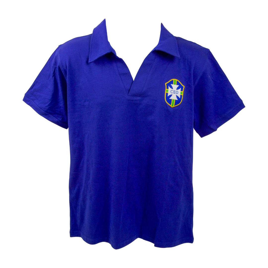 Framed Pele Signed Vintage Brazil FC Away Soccer Jersey #10 with Beckett COA