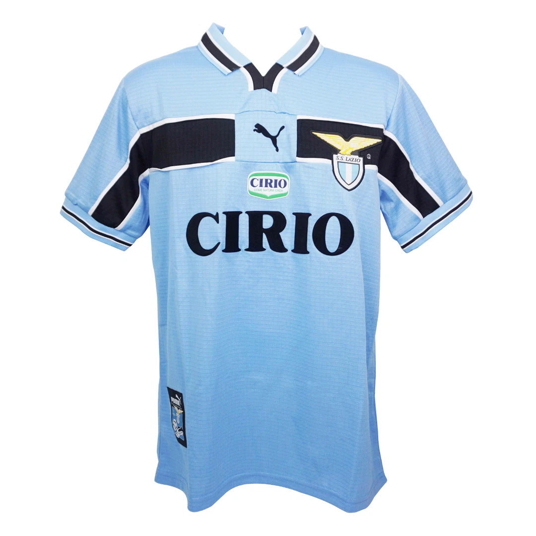 Framed Alessandro Nesta Signed Lazio Soccer Jersey #13 with Beckett Witness