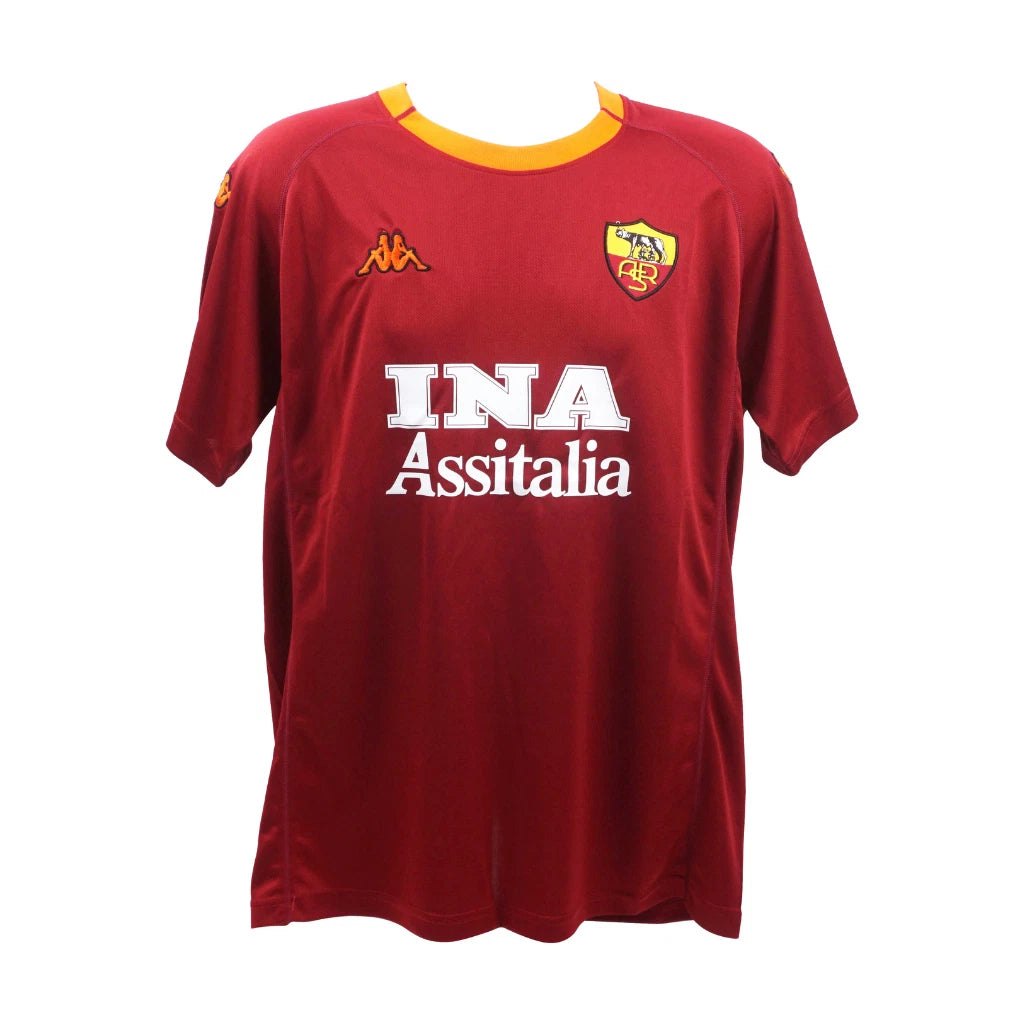 Framed Francesco Totti Signed AS Roma Home Soccer Jersey #10 with Beckett COA