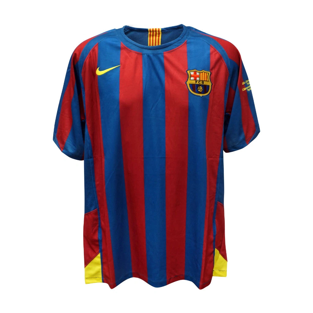 Framed Deco Signed FC Barcelona Home Soccer Jersey #20 with Beckett COA