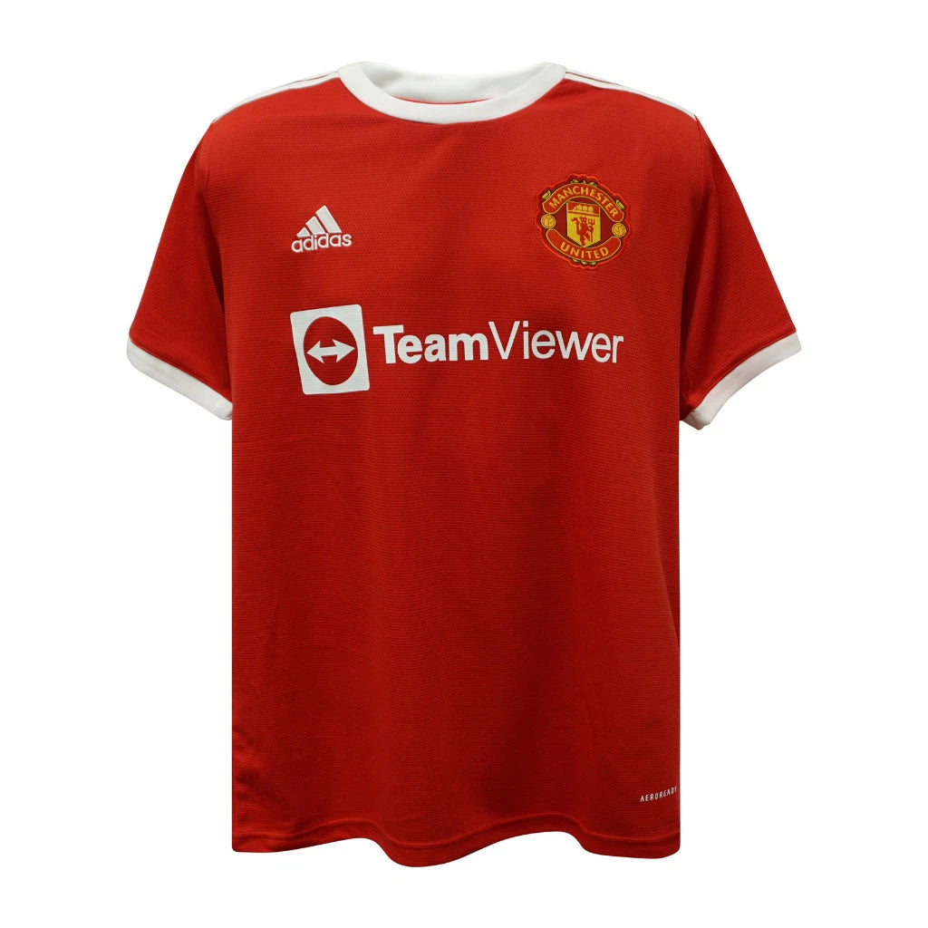 Framed Paul Pogba Signed Manchester United Home Soccer Jersey #6 with Beckett COA