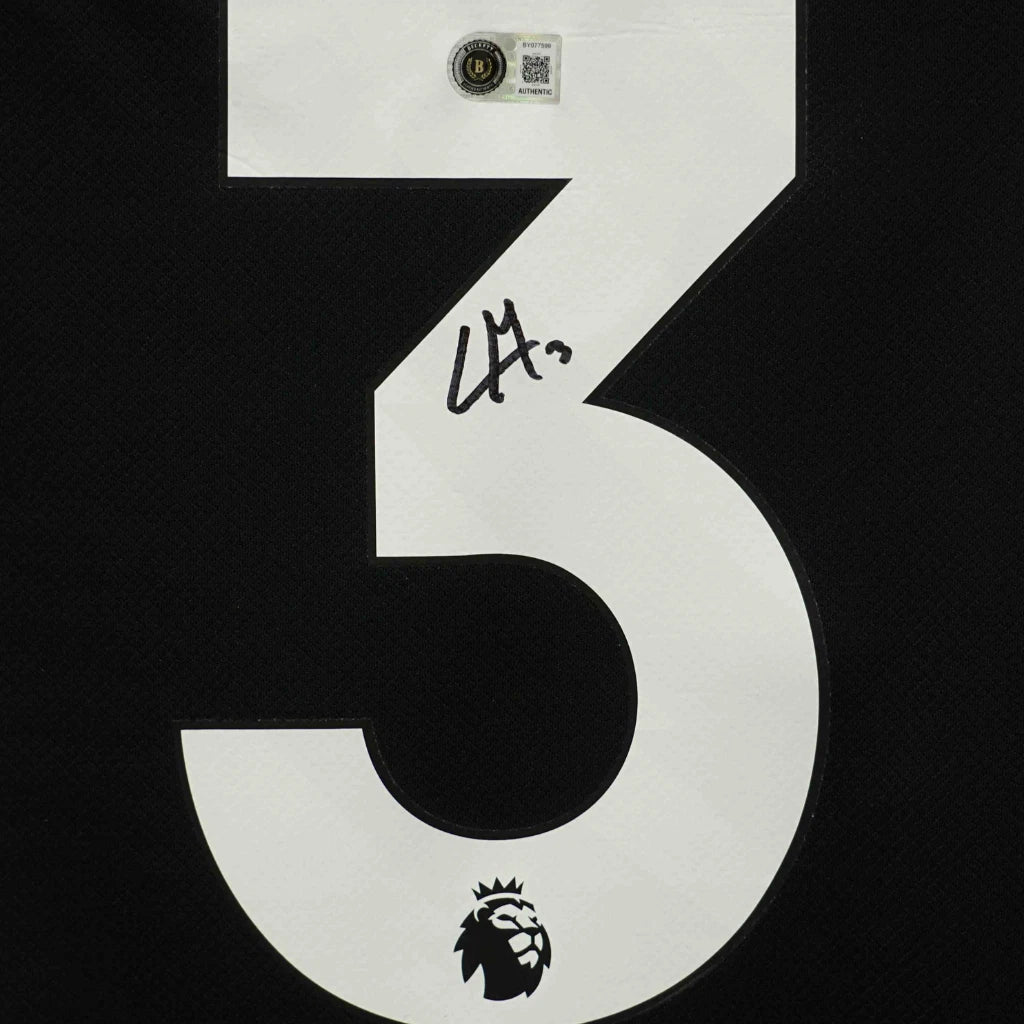 Framed Marc Cucurella Signed Chelsea FC Away Soccer Jersey #3 with Beckett COA