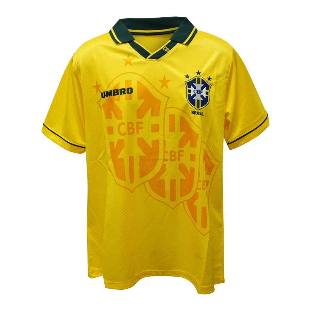 Framed Romario Signed Brazil FC Home Soccer Jersey #11 with Beckett COA