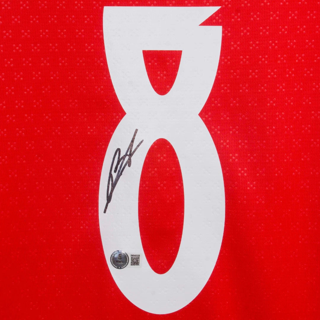 Framed Bruno Fernandes Signed Portugal FC Soccer Jersey #8 with Beckett Witness