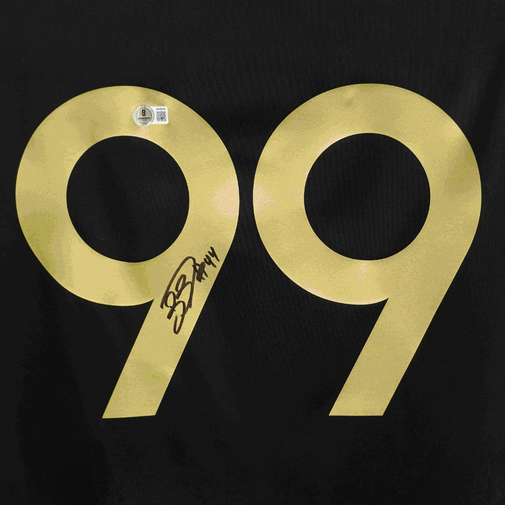 Framed Denis Bouanga Signed LAFC Soccer Jersey #99 with Beckett COA