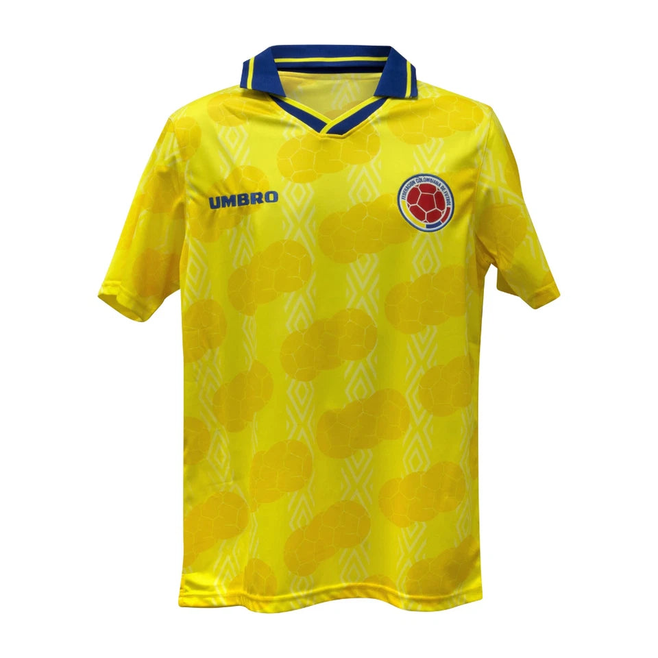 Carlos Valderrama Signed Colombia Soccer Jersey #10 Framed with Beckett COA
