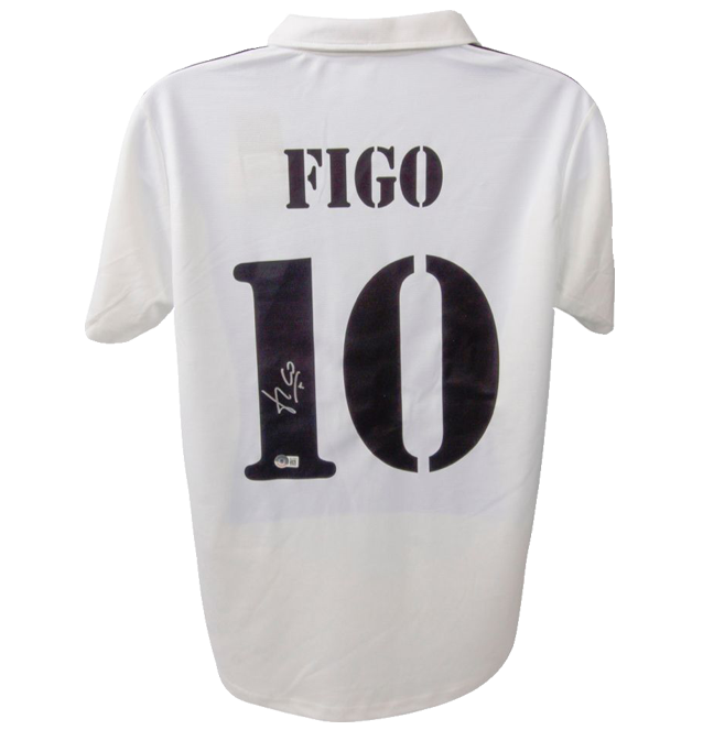 Luis Figo signed Real Madrid shirt - All Star Signings