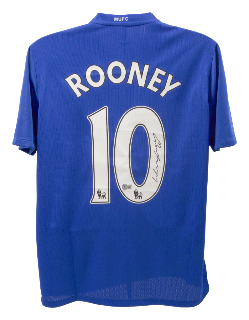 Wayne Rooney Signed Manchester United Jersey - Beckett COA - MVPs ...