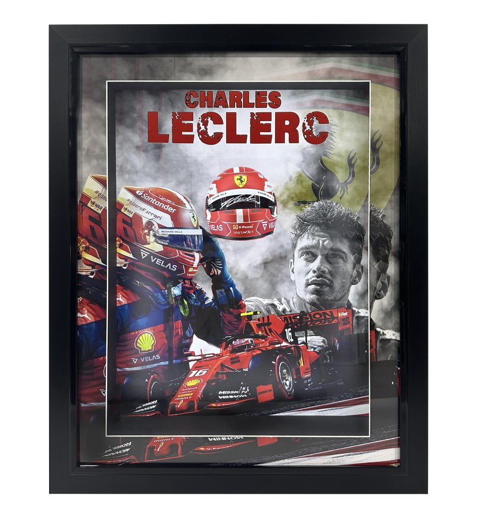 Charles Leclerc Signed Formula 1 Ferrari Helmet Led Custom Framed Beckett Coa Mvps 4139